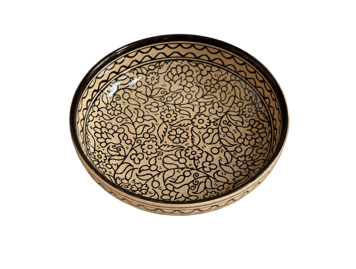 Hebron Speckled Shallow Bowls - Hilweh Market