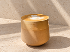 Sand Colored Tapered Ceramic Cups by Nur (Set of 2) - Hilweh Market
