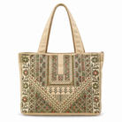 Hand Embroidered Handbag - Olive Green - Hilweh Market