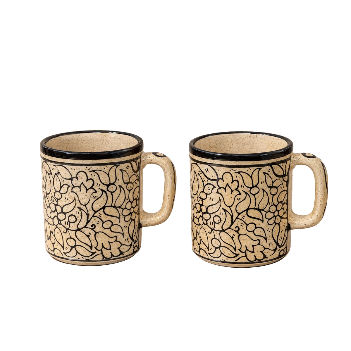Hebron Speckled Cups — Set of 2 (sizes) - Hilweh Market