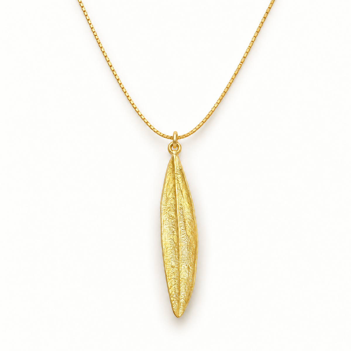 Gold Olive Leaf Necklace (more styles) - Hilweh Market