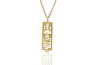 "Be strong" Arabic Calligraphy Necklace - Gold - Hilweh Market