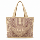 Hand Embroidered Handbag - Dusty Pink - Hilweh Market