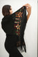 Hand Embroidered Shawl - Black