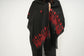 Hand Embroidered Shawl - Red/Black - Hilweh Market