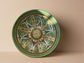 Hand Painted Green Mediterranean Artisanal Large Bowl