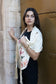 Hand Embroidered Beige Shawl - Cream