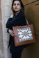 Hand Embroidered Brown Leather Handbag (more designs) - Hilweh Market