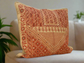 Hand Embroidered Idna Cushion Cover - Orange