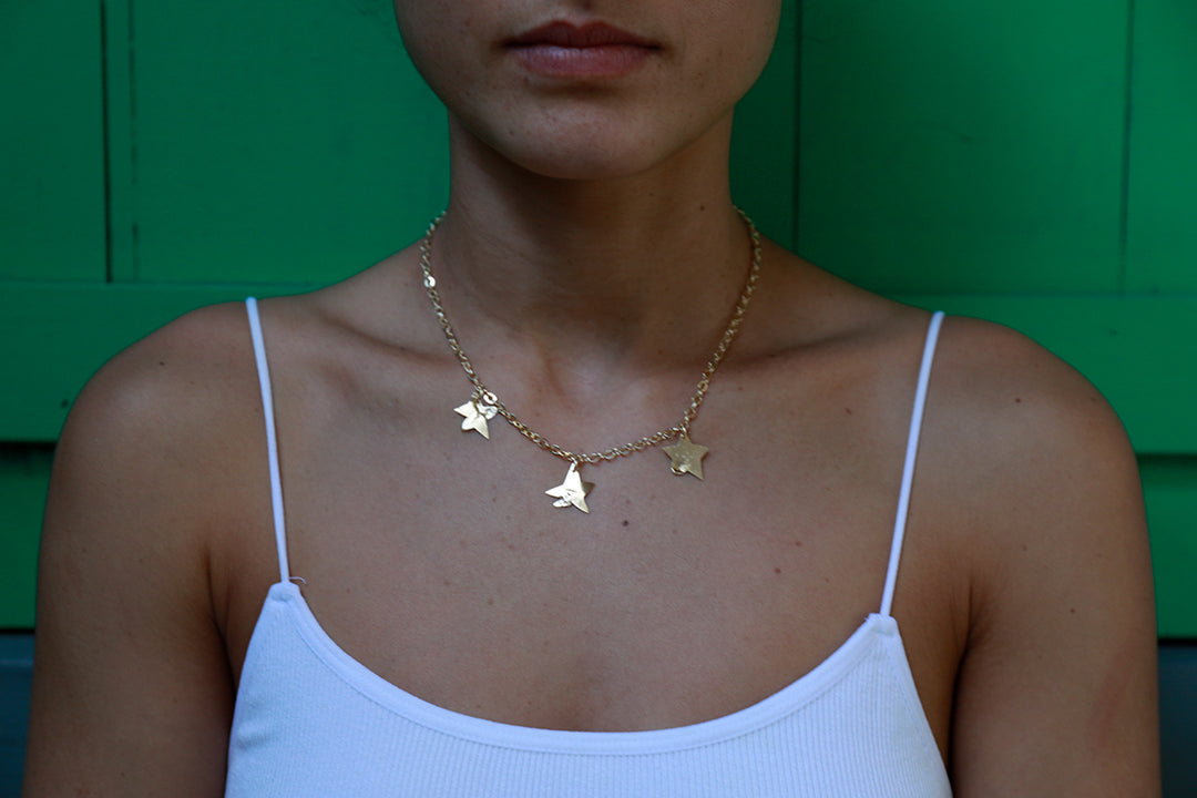Mai Zarkawi Gold stars necklace - Hilweh Market