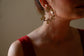 Gold Strawberry Pattern Earrings