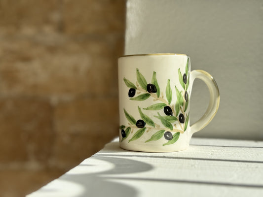 Nisf Jbeil Olive Mugs (Set of 2) - Hilweh Market