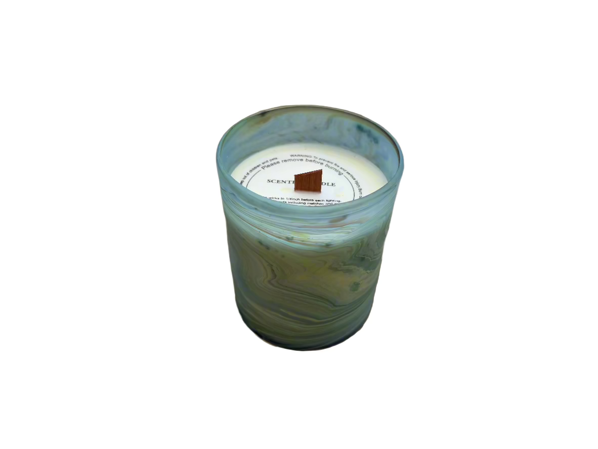 Phoenician Glass Beeswax Candle - Hilweh Market