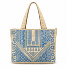 Hand Embroidered Handbag - Blue - Hilweh Market