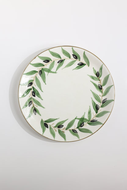 Olive Leaf Dinner Main Plates (more designs) - Nisf Jbeil