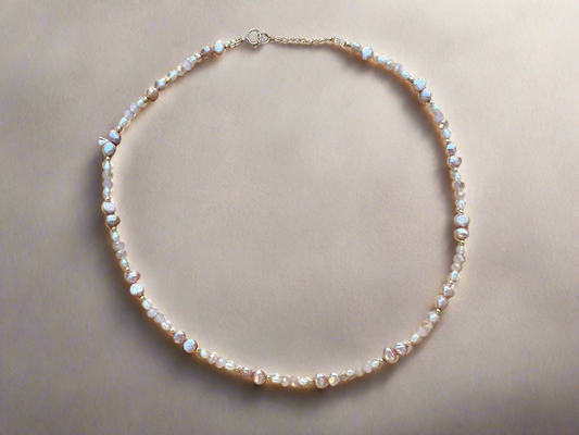 Pearl 14k Gold Necklace (Inas)