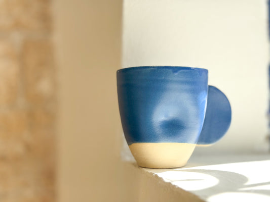 Cobalt blue ceramic mugs (Set of 2) - Hilweh Market