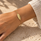 Gold Olive Leaf Bracelet - Hilweh Market
