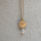 Calligraphy 'Al-mahabe' necklace with pearl - Hilweh Market