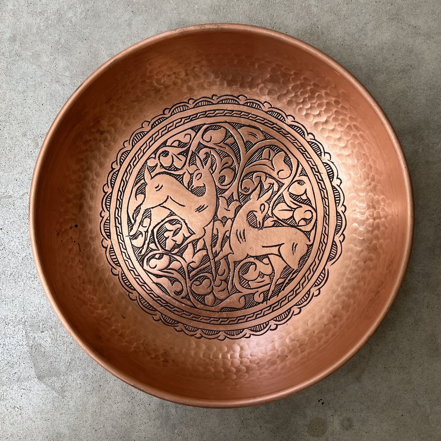 Copper-Hand-Hammered-Bowl-Turkey