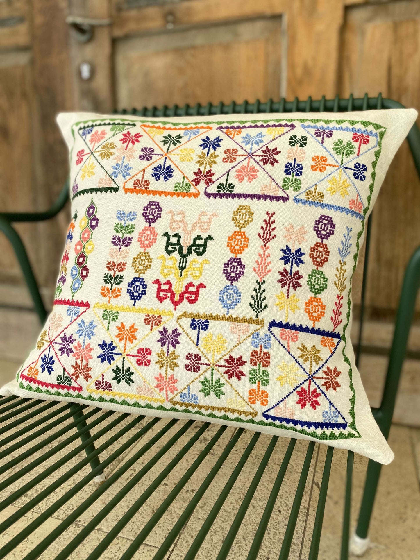 Embroidered-Wardeh-Cushion-Cover-palestine-surif-women-cooperative