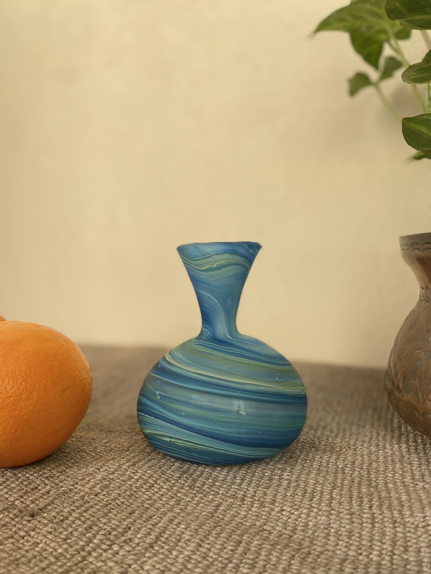 Phonecian-vase-glass-hebron-handmade-blue