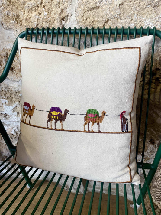 embroidered-cushion-cover-desert-caravan-camel-surif-women-cooperative-tatreez-palestine