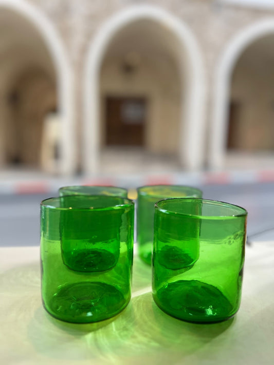 green-hebron-cups-glass