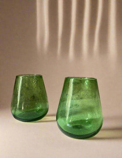 handblown-hebron-green-glass-cups