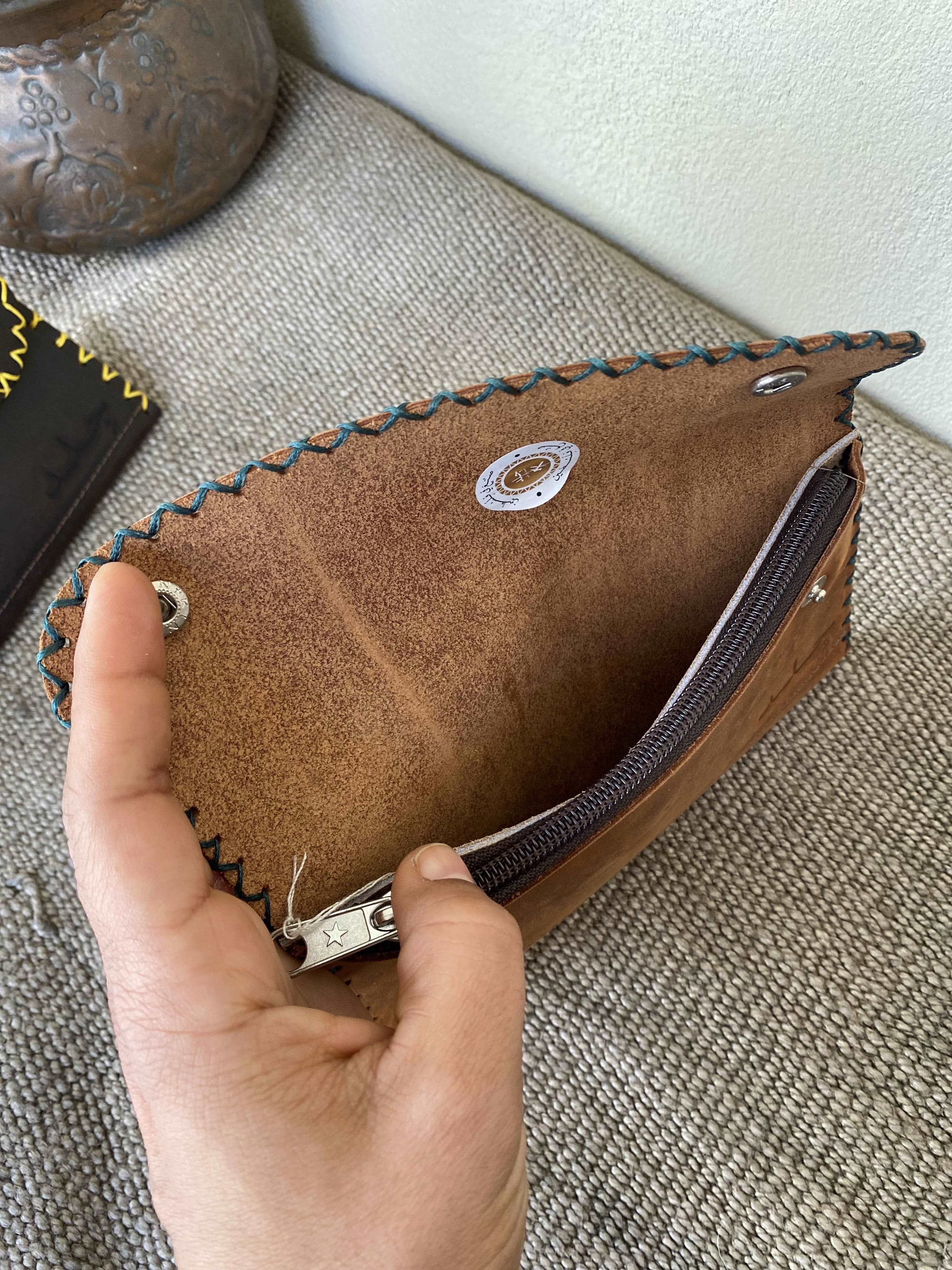 Two Snap Leather Wallet – Hilweh Market