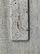 One Olive Leaf Silver Necklace - Hilweh Market