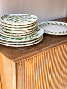 nisf-jbeil-dinner-plates-olive-green-leaves