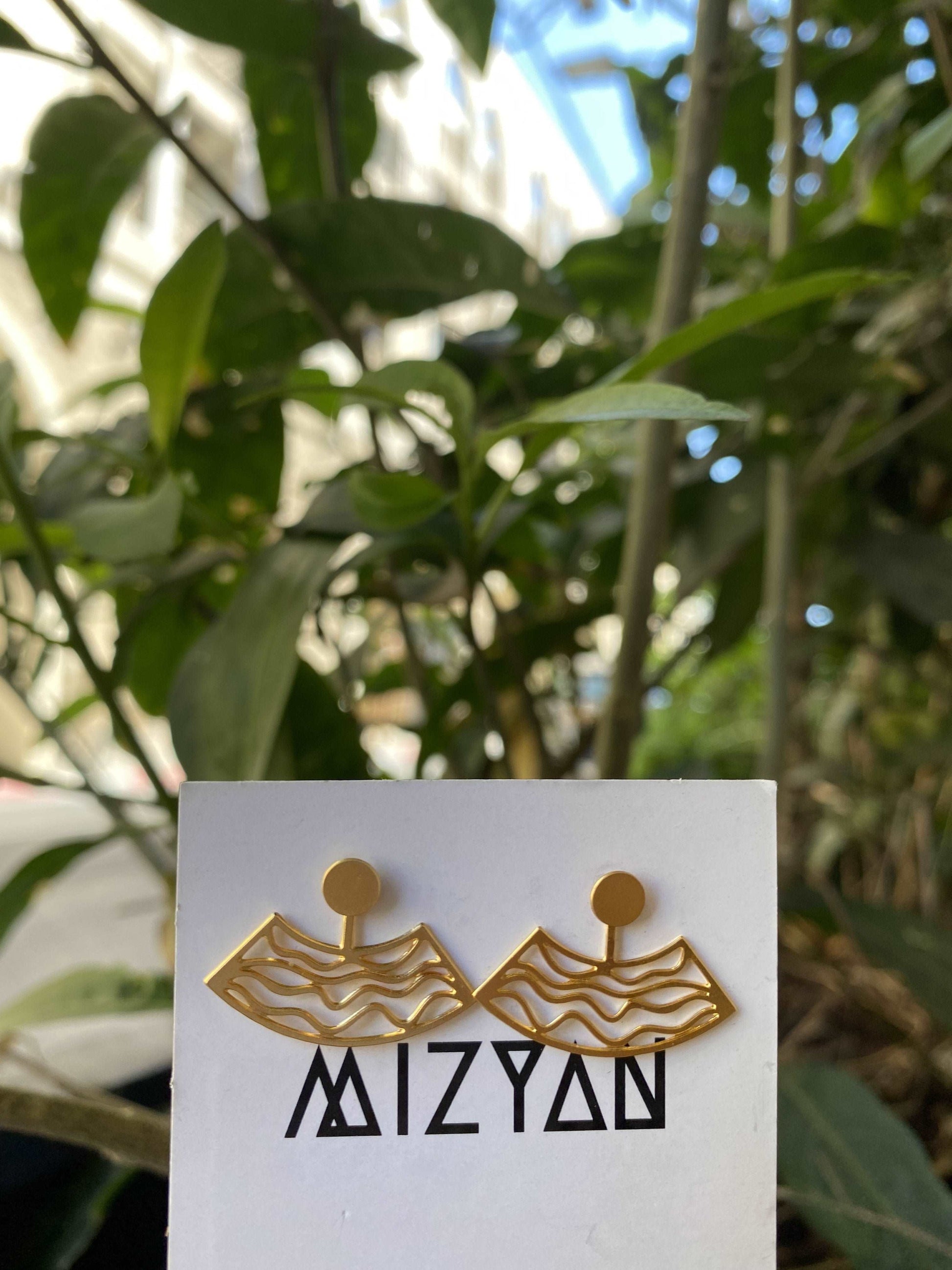 three-piece-jacket-earrings-mizyan-gold-waves-circle